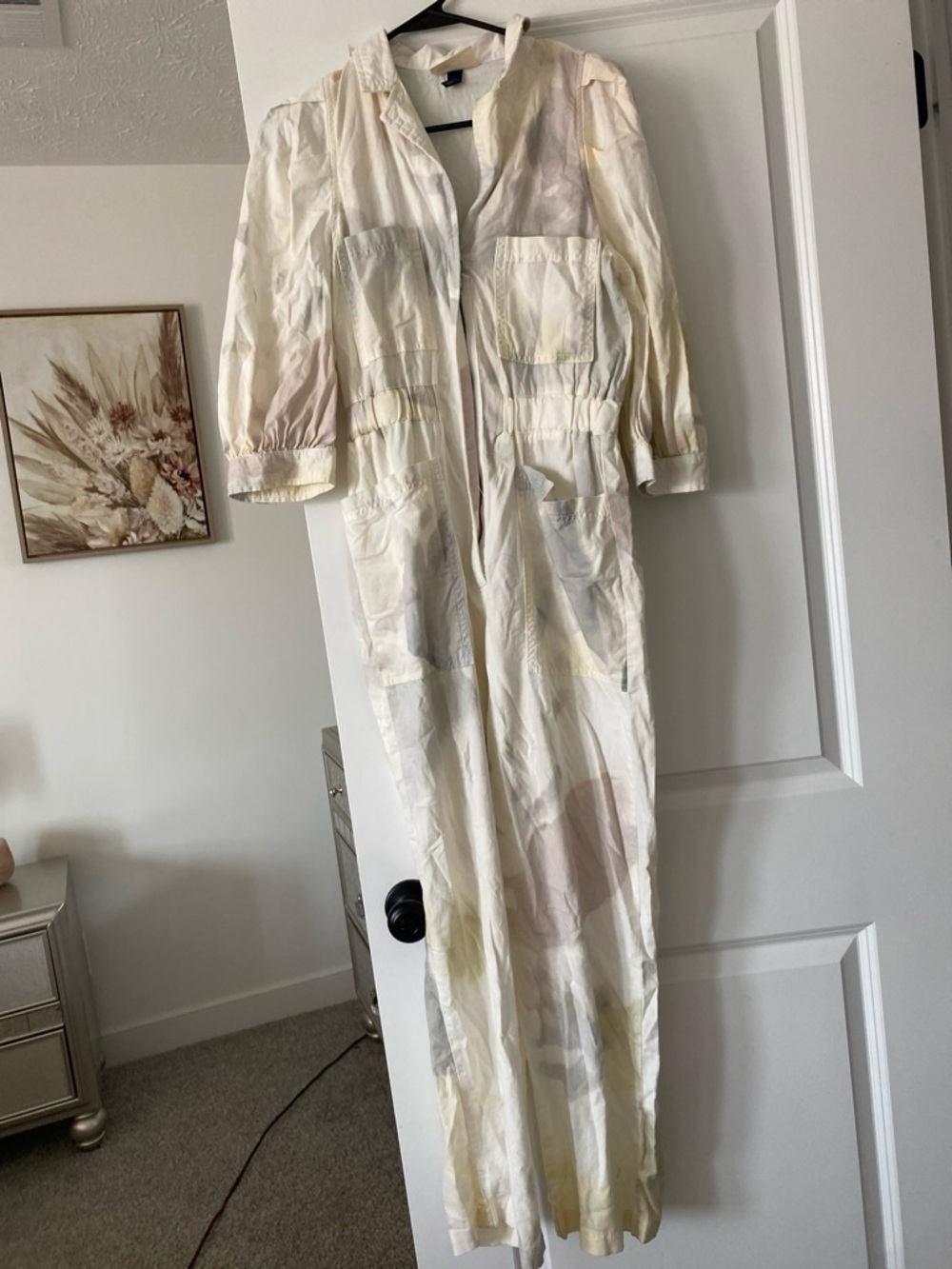 Universal Thread Cream Button-Front Top with Collar